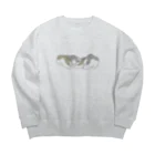 微風おひるねショップのすよすよ Big Crew Neck Sweatshirt