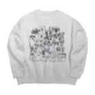 ぺろぺろぺろぺろ【せいこせんせい】のわんちゃん大集合　犬【せいこせんせい】 Big Crew Neck Sweatshirt