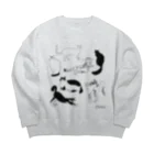 おにくの大集合にゃんず3 Big Crew Neck Sweatshirt