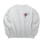 white snakeのSee through the future  Big Crew Neck Sweatshirt