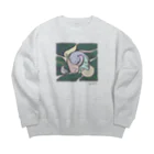 JINJIN_DRAMATIC_COMPANYのカルマくん Big Crew Neck Sweatshirt