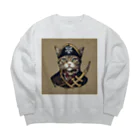 Jj-O_O-Jjの猫海賊団シリーズ★バロン船長 Big Crew Neck Sweatshirt