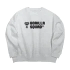 GORILLA SQUAD 公式ノベルティショップのGORILLA SQUAD ロゴ黒 Big Crew Neck Sweatshirt