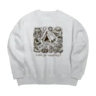 南国のキャンプに行こう！【Let's go camping!】 Big Crew Neck Sweatshirt