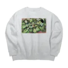 じこまんぞくのいちごたべたすぎうさぎ Big Crew Neck Sweatshirt