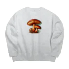 mushupのサクラシメジ Big Crew Neck Sweatshirt