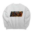 MistyStarkの英雄の消防士たち Big Crew Neck Sweatshirt