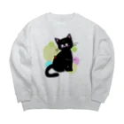 多賀家猫六商店（旧　猫の事務所）のにゃイス・ちゅ・みーちゅー Big Crew Neck Sweatshirt