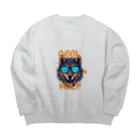 cocolifeのウルフ Big Crew Neck Sweatshirt