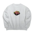 Kaz_Alter777のジャパニーズマグロ寿司 Big Crew Neck Sweatshirt