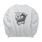 エナメルストア SUZURI店のカートに乗るマエバサン Big Crew Neck Sweatshirt