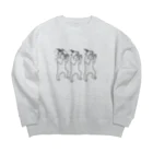 Aliviostaのパーリーナイト3 マレーグマ 熊 動物イラスト Big Crew Neck Sweatshirt