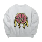 希鳳のピンクグレープフルーツ Big Crew Neck Sweatshirt