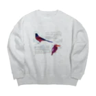 ひねもす屋　2号店の琉球の鮮やかな鳥たち Big Crew Neck Sweatshirt