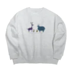 nachau7のジャッカルと牛 Big Crew Neck Sweatshirt