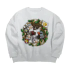 似顔絵工房きすけンちのツボ巣をお守りし隊 Big Crew Neck Sweatshirt