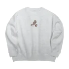 リカのキンモクセイ Big Crew Neck Sweatshirt