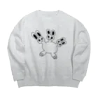 zigoku no animalの地獄のウサギ Big Crew Neck Sweatshirt