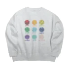 神聖幾何学屋の宝石展示 Big Crew Neck Sweatshirt