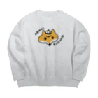 AO_Hiroseのねむいキツネ Big Crew Neck Sweatshirt