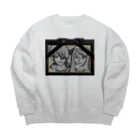 無職組合のゴミ屋さんの遺影パーカー Big Crew Neck Sweatshirt