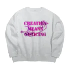 Kazumichi Otsubo's Souvenir departmentのAngel message ~ Creative means... Big Crew Neck Sweatshirt