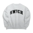 SW!CH "Suzuri" 公式SHOPのSW!CH ARCH LOGO BLK Big Crew Neck Sweatshirt