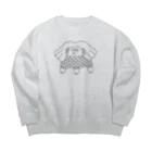 にゆのアマビエの写し Big Crew Neck Sweatshirt