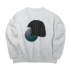 都会のくまねずみくん taaamaのおかっぱ Big Crew Neck Sweatshirt