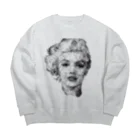 えるしーのまりりん Big Crew Neck Sweatshirt