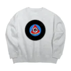 レコードの巣のすいかレコード桜文鳥 Big Crew Neck Sweatshirt