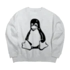 nishidemasamiのTuxくん Big Crew Neck Sweatshirt