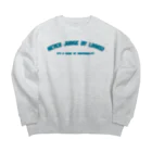 NEVER JUDGE BY LOOKS！のblue curve Big Crew Neck Sweatshirt