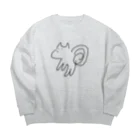 へんてこの５秒で描いたリス Big Crew Neck Sweatshirt