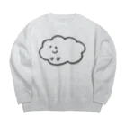 アジサイの織のもくもさん Big Crew Neck Sweatshirt