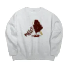 スロータイプ書店 Slowtype BooksのMELTY icecream メルティアイス 170 Big Crew Neck Sweatshirt