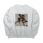 ミニピン ジロのジロ Big Crew Neck Sweatshirt