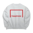 アメリカンベース のハピネス Big Crew Neck Sweatshirt