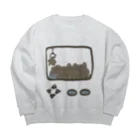 ペンギンのお子のペンギンのお子、クレイシinクレーンゲーム Big Crew Neck Sweatshirt