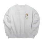 なみはりねずみのスイカTシャツはりねずみ Big Crew Neck Sweatshirt