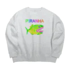 NIKORASU GOのピラニア Big Crew Neck Sweatshirt