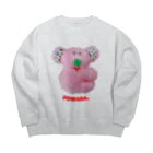 むにゅの甘えんぼポワラ Big Crew Neck Sweatshirt