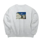 みにゃ次郎の世界最高峰女体山に登頂するアタック隊 Big Crew Neck Sweatshirt