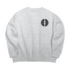 戦国神社 -戦国グッズ専門店-の大谷刑部吉継（対い蝶） Big Crew Neck Sweatshirt