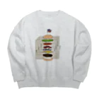 TPWのチーズバーガー Big Crew Neck Sweatshirt