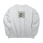 DECORのほのぼの子ペンギン / 読書ver. Big Crew Neck Sweatshirt