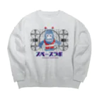 SpaceLabDesignのクレイジースペースモンキー Big Crew Neck Sweatshirt