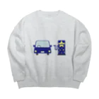 いろろのhappy Big Crew Neck Sweatshirt