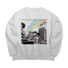 meril_goods_storeの「Aurora diurna」ジャケデザイン2 Big Crew Neck Sweatshirt