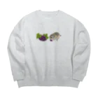 やまさきゆみこのリチャードソンジリス・grape Big Crew Neck Sweatshirt